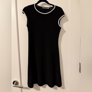 Nik and Nash black dress with white trim